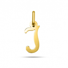 Pendentif or Jaune Initiale I