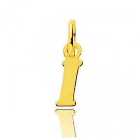 Pendentif or Jaune Initiale I similaire