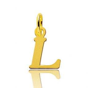 Pendentif or Jaune Initiale L