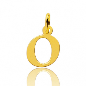 Pendentif or Jaune Initiale O similaire