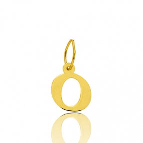 Pendentif or Jaune Initiale O