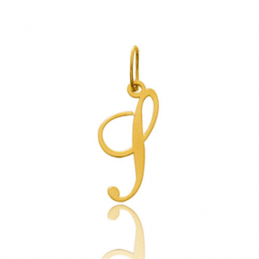 Pendentif or jaune Initiale S