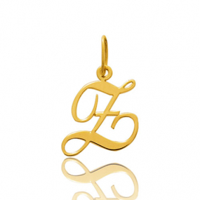 Pendentif or Jaune Initiale Z