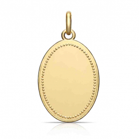 Pendentif Ovale entourage perl�