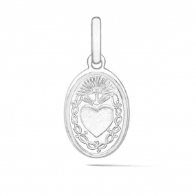 Pendentif Ovale Sacr� Coeur en r�duction