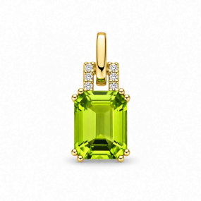 Pendentif Péridot et Diamants