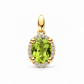 Pendentif Péridot et Diamants
