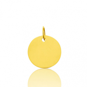 Pendentif rond or jaune