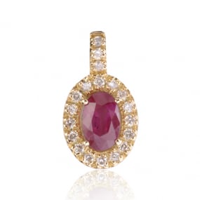 Pendentif rubis