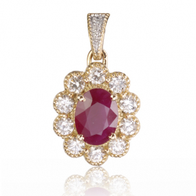 Pendentif rubis