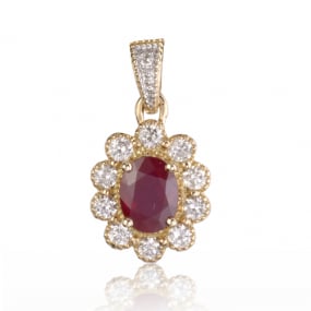 Pendentif rubis