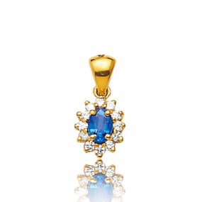 Pendentif saphir