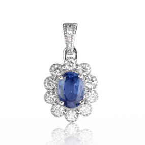 Pendentif saphir
