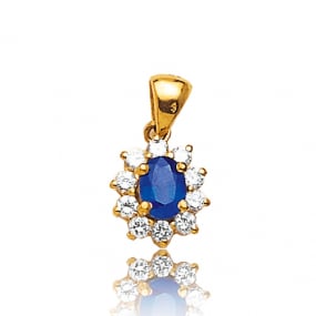 Pendentif saphir
