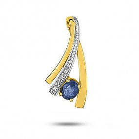 Pendentif Saphir
