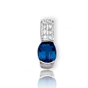 Pendentif saphir