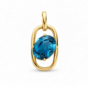Pendentif Topaze London Blue