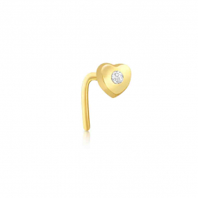 Piercing Nez coeur - Oxyde de Zirconium -
