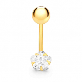 Piercing nombril �toile - Oxyde de Zirconium -