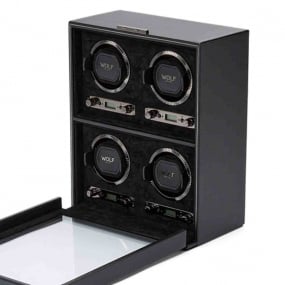 Remontoir Montre Wolf 1834 - British Racing 4 PC Watch Winder