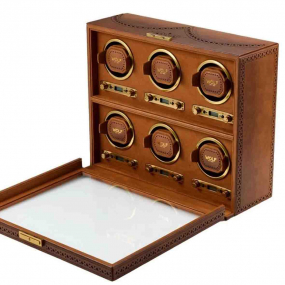 Remontoir Montre Wolf 1834 - Brogue 6 Piece Watch Winder - Marron Brun