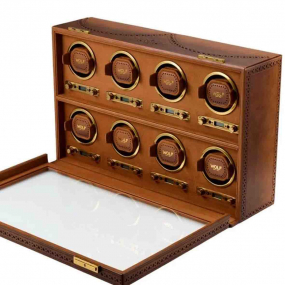 Remontoir Montre Wolf 1834 - Brogue 8 Piece Watch Winder - Marron Brun