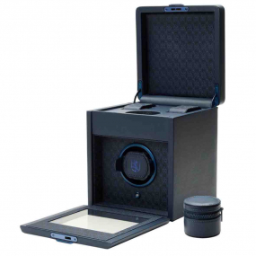 Remontoir Montre Wolf 1834 - Earth Single Watch Winder - Midnight Blue