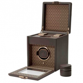 Remontoir Montre Wolf 1834 - Earth Single Watch Winder - Coffee