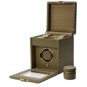 Remontoir Montre Wolf 1834 - Earth Single Watch Winder - Olive