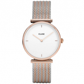 Triomphe Rose Gold Bicolour Mesh - 33 mm - CW0101208001