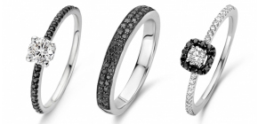 Bague Diamant Noir