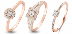 Bague Diamant Or Rose