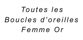 Boucles d'oreilles or