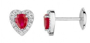 Boucles d'oreilles Rubis