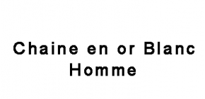 Chaine en Or Blanc Homme