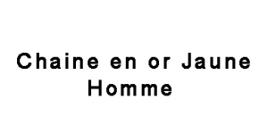 Chaine en Or Jaune Homme