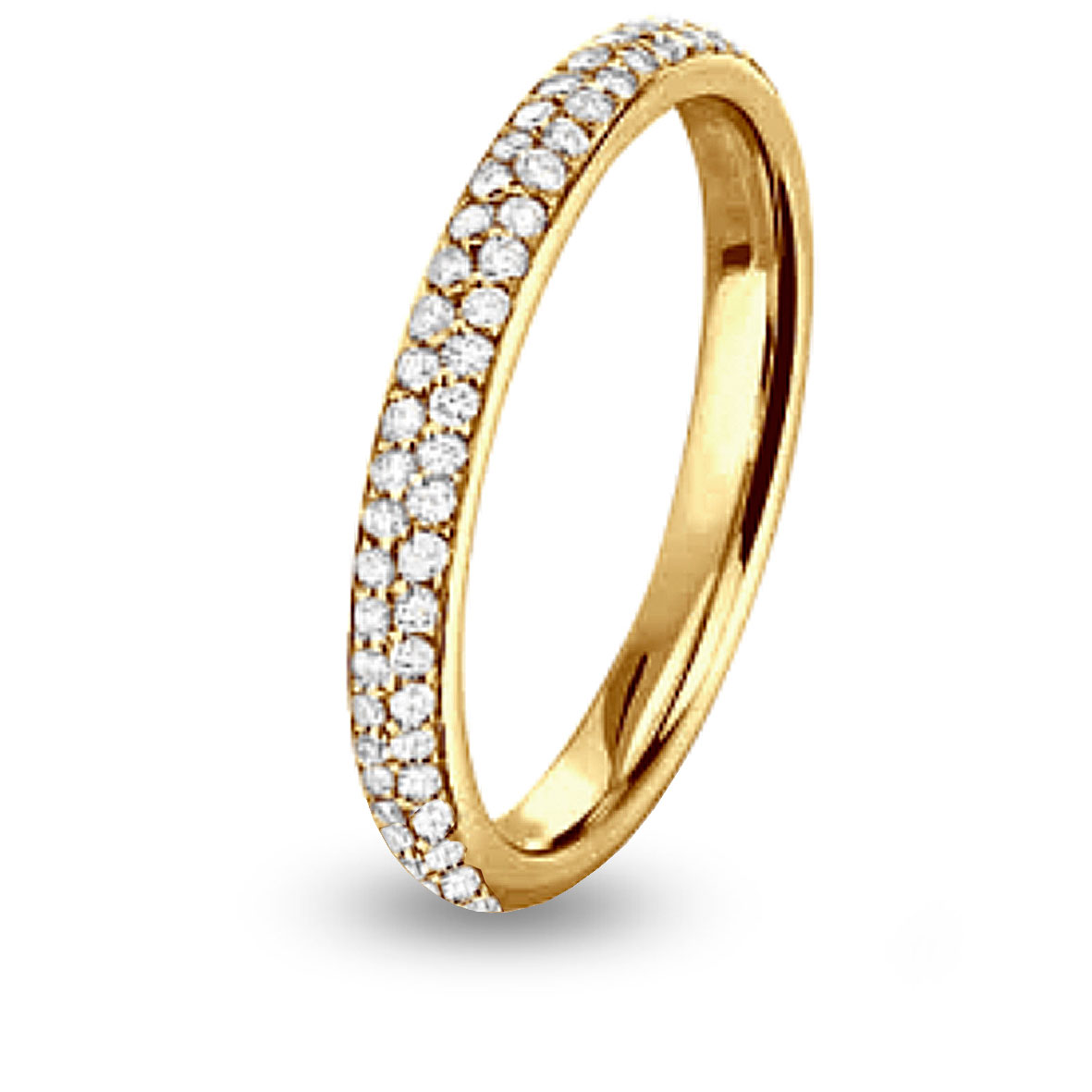 Alliance Femme Dolly-Bijoux En Plaqué Or 18K, Taille 52, Jonc Satiné 5 Mm - Neuf Avec étiquettes, Fabriqué En France