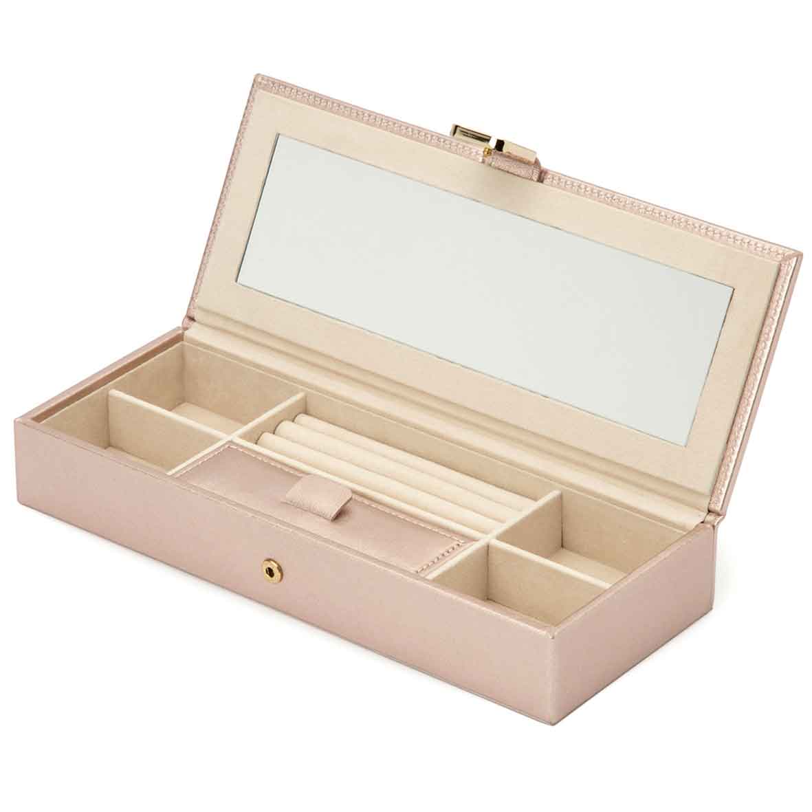 ⇒ Boîte à Bijoux Wolf 1834 - Sophia Jewelry Box w/ Window- Vert Forêt -  392412