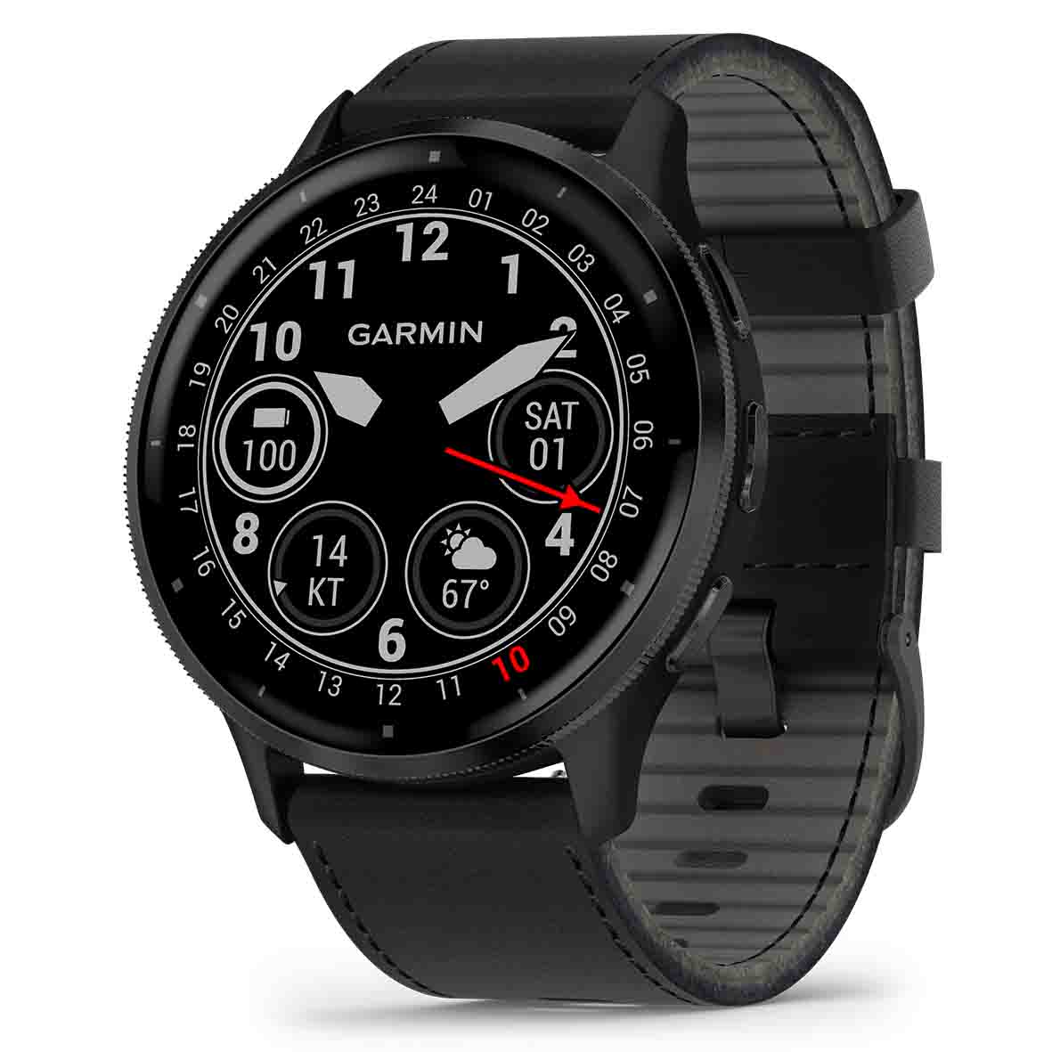 Bracelet acier Garmin Vivoactive 3 (noir) 