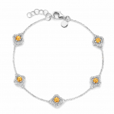 Bracelet saphir jaune et diamants - One More
