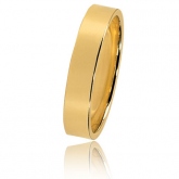 Alliance Bonheur en or jaune large de 4 mm - Autre version