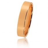 Alliance Bonheur en or rose large de 4 mm - Autre version