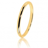 Alliance Demi Jonc en or jaune large de 1.5 mm - Autre version