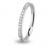 Alliance diamant Jonc Parisien demi tour - Autre version