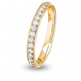 Alliance diamant Jonc Parisien demi tour - Autre version