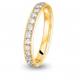 Alliance Diamant Jonc Parisien demi tour - Autre version