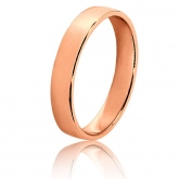 Alliance Fidelis en or rose large de 3.5 mm - Autre version