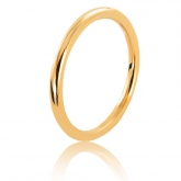 Alliance fil rond en or jaune large de 2 mm - Autre version