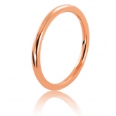 Alliance fil rond en or rose large de 2 mm - Autre version