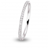Alliance Jonc Parisien diamant demi tour - Autre version